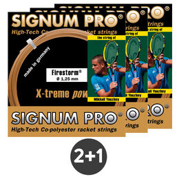 Cordages De Tennis Signum Pro 3x Firestorm 12,2m gold metallic